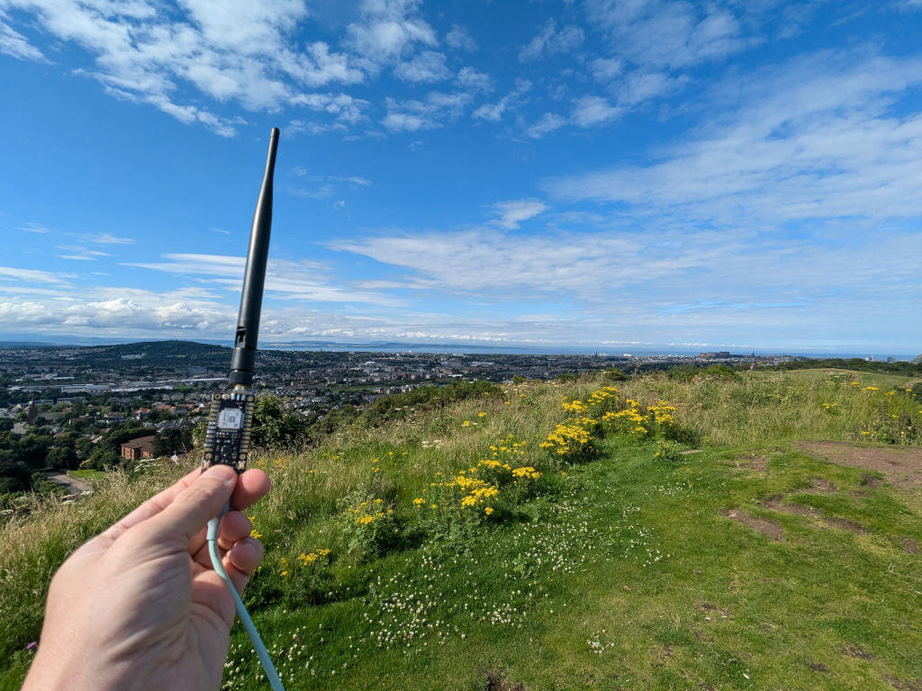 Using a radio on a hill